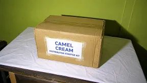 DISTRIBUTOR STARTER KIT — cardboard box